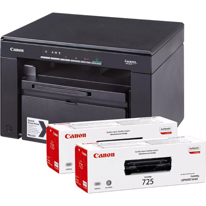Canon i-SENSYS MF3010 Multifunción Láser Monocromo con 2x Cartuchos 725 Canon i-SENSYS MF3010 Multifunción Láser Monocromo con 2x Cartuchos 725